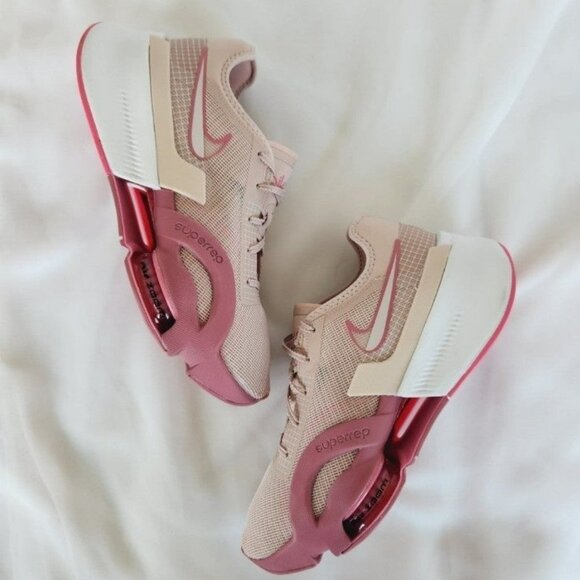 10 WOMEN'S NIKE AIR ZOOM SUPERREP 3 PINK OXFORD DA9492-600 RUNNING SNEAKERS - Picture 4 of 11